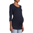 thumbnail image 1 of Oh! Mamma Maternity Women's Sideseam Drawstring Top (Women's and Women's Plus), 1 of 6