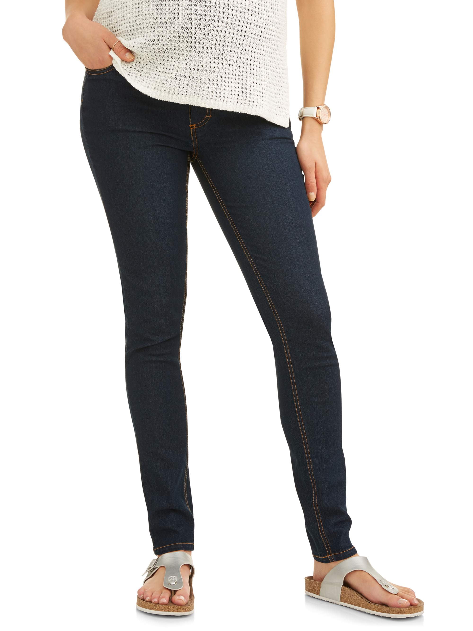 Oh! Mamma Maternity Women's Skinny Jeans with Full Panel (Women's & Women's Plus)