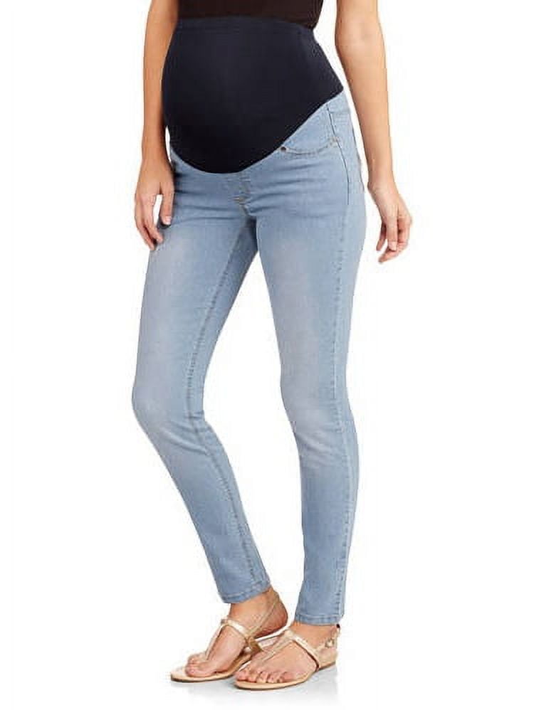 Oh! Mamma Maternity Women's Skinny Jeans with Full Panel (Women's & Women's Plus)