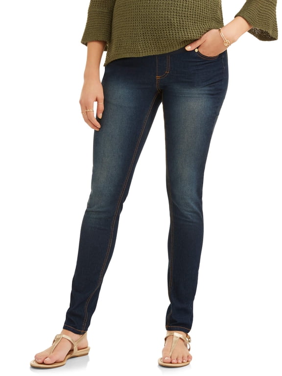 Maternity Women's Skinny Jeans with Full Panel (Women's & Women's Plus)