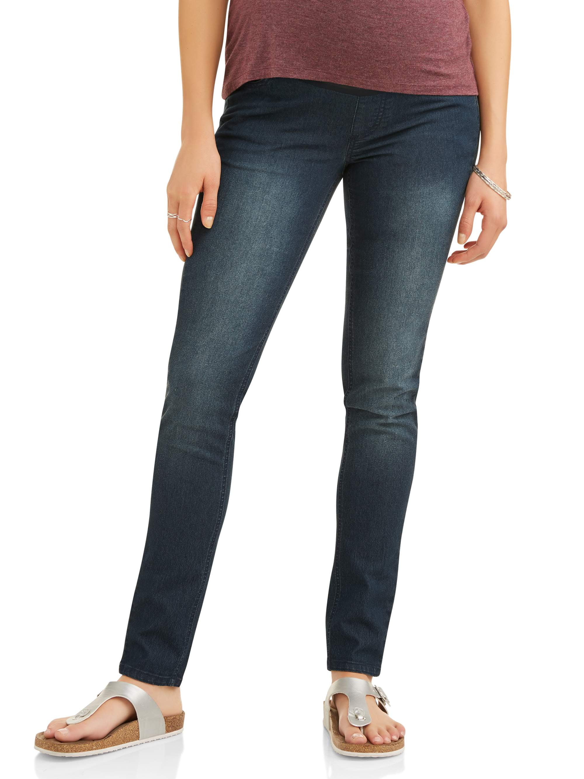 Rollback in Maternity Jeans