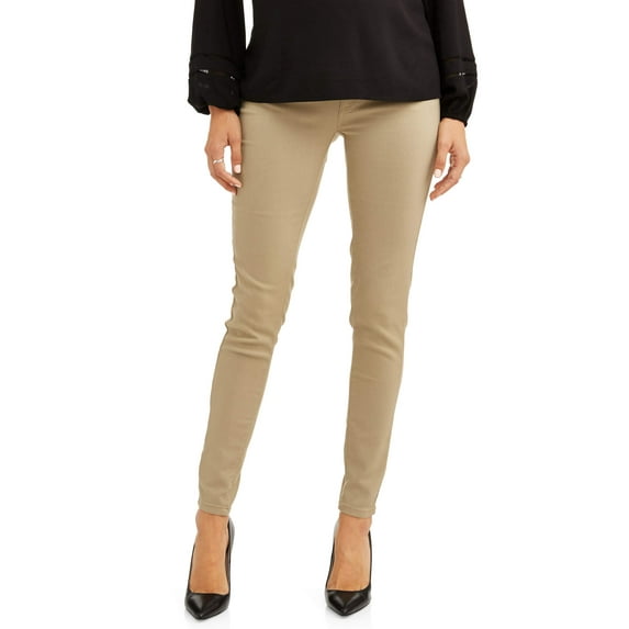 Oh! Mamma Maternity Women's Skinny Twill Jeans with Full Panel (Women's and Women's Plus)