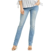OH! MAMMA Maternity Women's Straight Leg Jeans with Full Panel (Women's & Women's Plus)