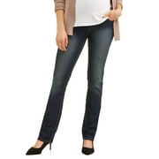 OH! MAMMA Maternity Women's Straight Leg Jeans with Full Panel (Women's & Women's Plus)