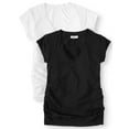 Oh! Mamma Maternity Women's VNeck TShirt, 2Pack (Women's & Women's