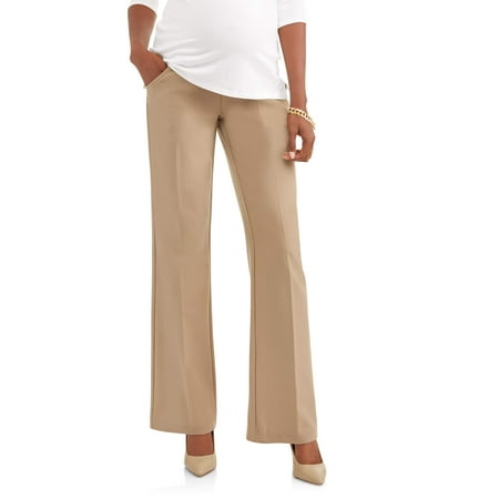 Oh! Mamma Maternity Women's Wide Leg Career Pant with Full Panel (Women's & Women's Plus)