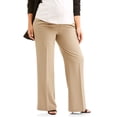 thumbnail image 1 of Oh! Mamma Maternity Women's Wide Leg Career Pant with Full Panel (Women's & Women's Plus), 1 of 3