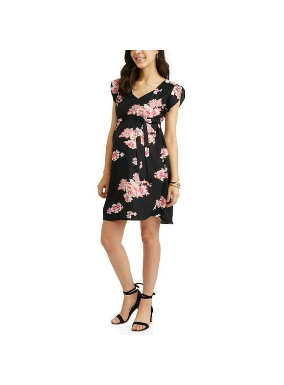 Oh! Mamma Maternity floral tie front dress
