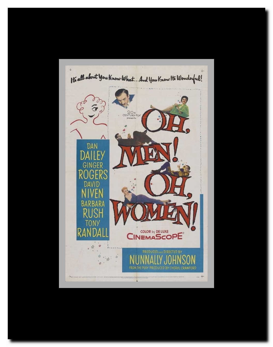 Oh Men! Oh Women! Framed Movie Poster