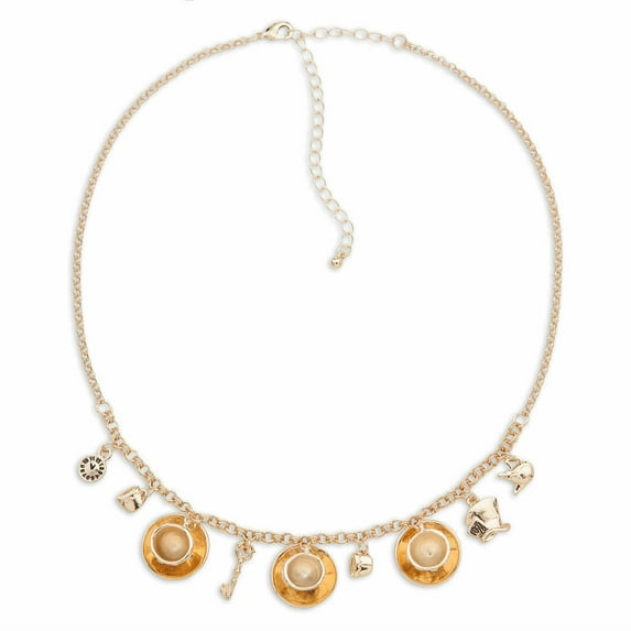 Oh My Disney Alice in Wonderland Charm Necklace Jewelry for Women