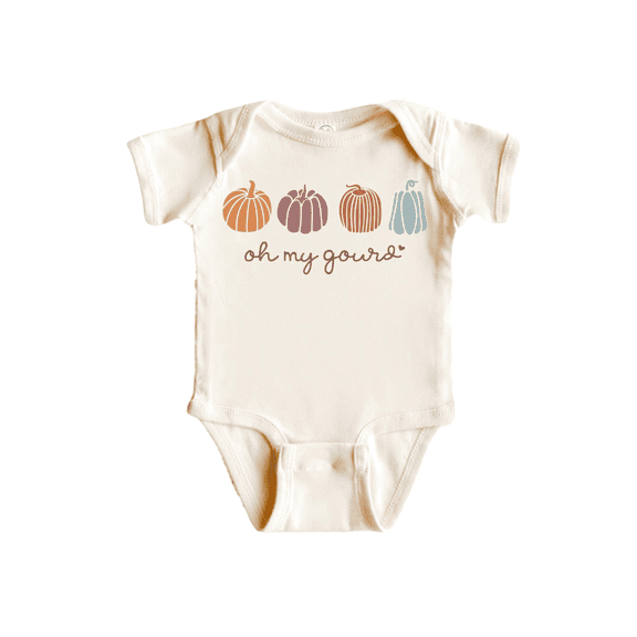Oh My Gourd Pumpkin Fall Newborn Baby Bodysuit