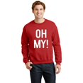thumbnail image 1 of Oh My Halloween Costume Funny Graphic Tee, Surprised Holiday - Breathable Material SW17924 Unisex Sweatshirt, Up to Size 5XL, 1 of 2