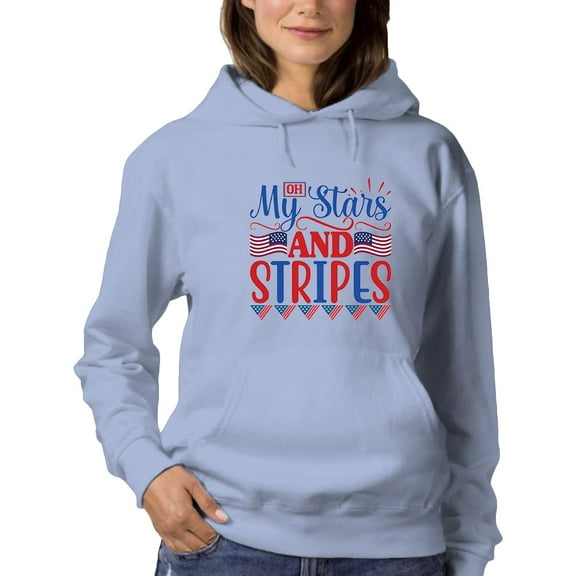 Oh My Stars And Stripes Hoodie Women -Image by Shutterstock, Female x-Large