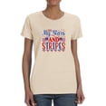 thumbnail image 1 of Oh My Stars And Stripes T-Shirt Women -Image by Shutterstock, Female Medium, 1 of 4