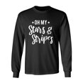 thumbnail image 1 of Oh My Stars & Stripes Adult Long Sleeve T-shirt, 1 of 2