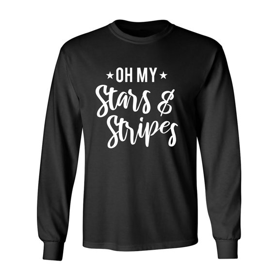 Oh My Stars & Stripes Adult Long Sleeve T-shirt