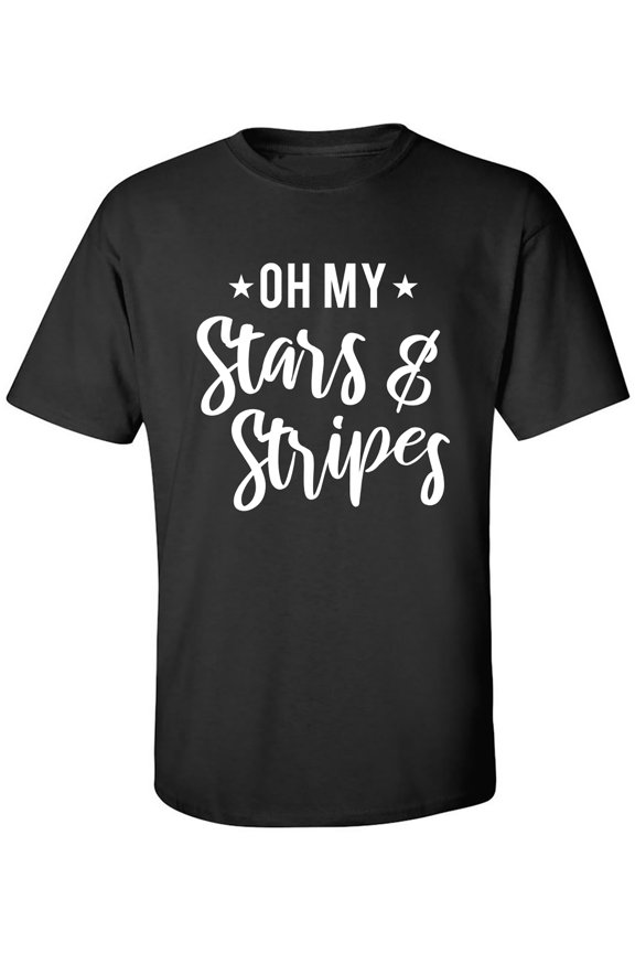 Oh My Stars & Stripes Adult Short Sleeve T-shirt