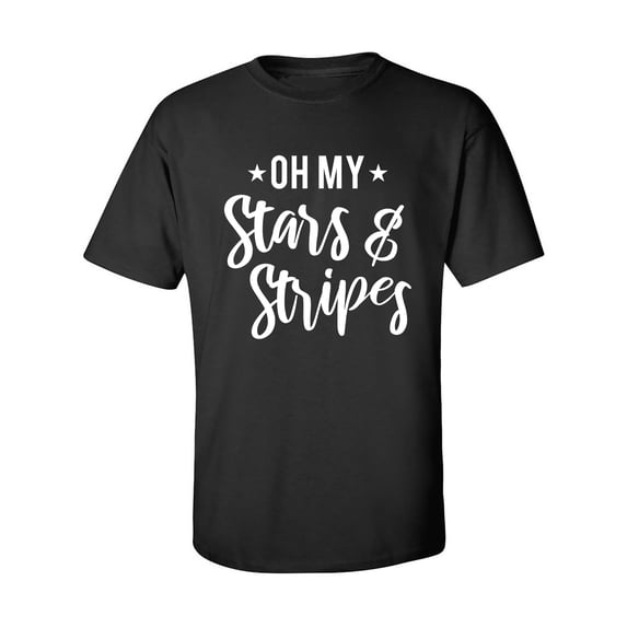 Oh My Stars & Stripes Adult Short Sleeve T-shirt