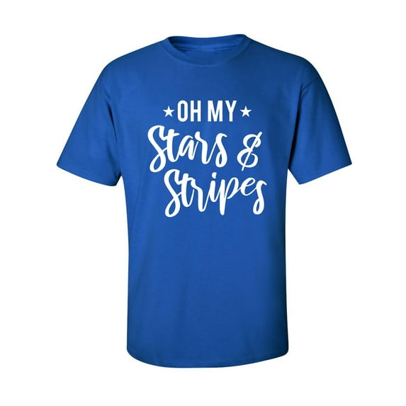 Oh My Stars & Stripes Adult Short Sleeve T-shirt