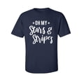 thumbnail image 1 of Oh My Stars & Stripes Adult Short Sleeve T-shirt, 1 of 4