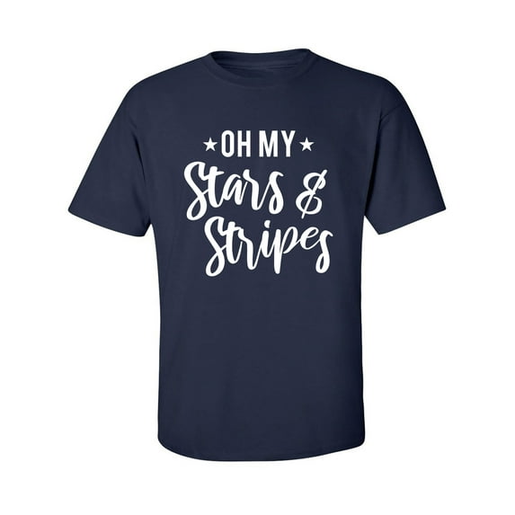 Oh My Stars & Stripes Adult Short Sleeve T-shirt