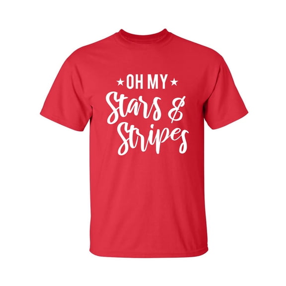 Oh My Stars & Stripes Adult Short Sleeve T-shirt