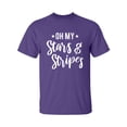 thumbnail image 1 of Oh My Stars & Stripes Adult Short Sleeve T-shirt, 1 of 4