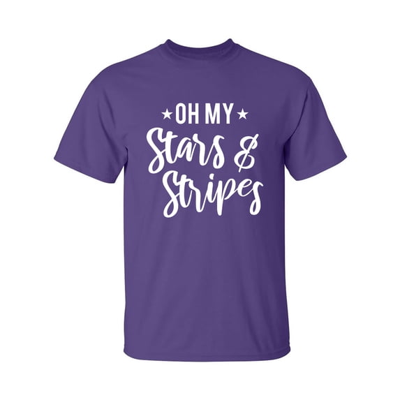 Oh My Stars & Stripes Adult Short Sleeve T-shirt