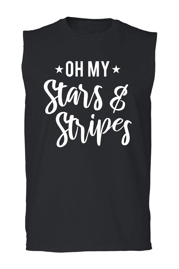 Oh My Stars & Stripes Adult Sleeveless Tee