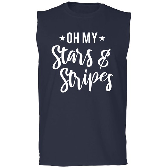 Oh My Stars & Stripes Adult Sleeveless Tee