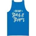 thumbnail image 1 of Oh My Stars & Stripes Neon Tank Top, 1 of 1