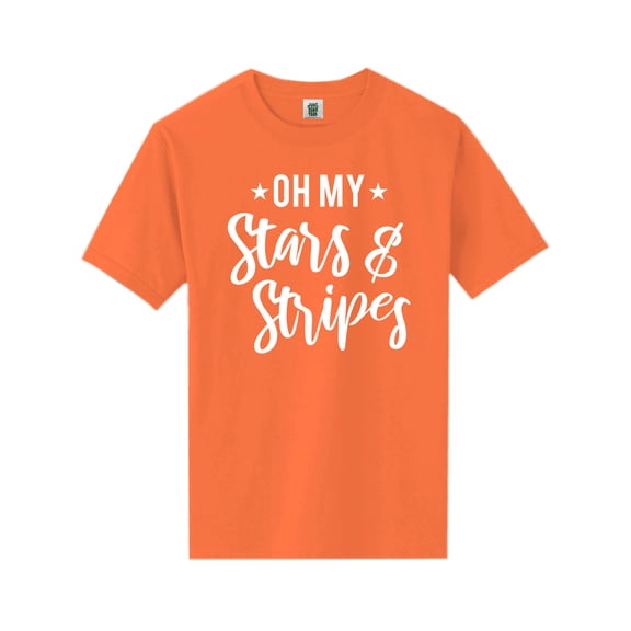 Oh My Stars & Stripes Short Sleeve Neon Tee