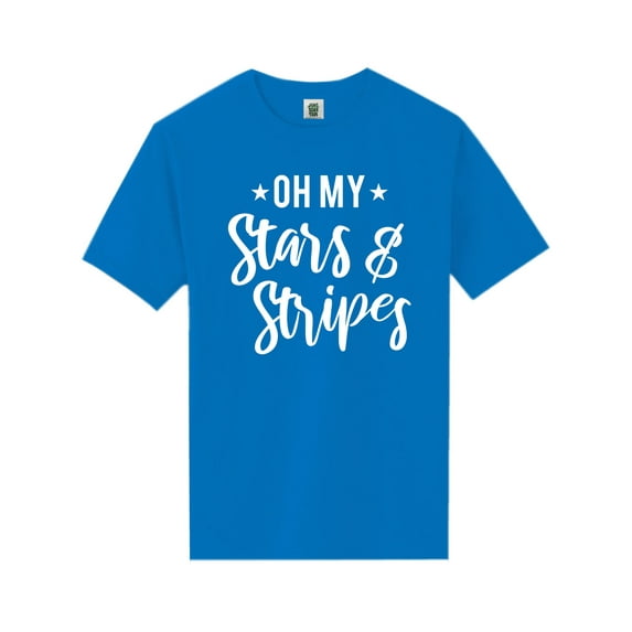 Oh My Stars & Stripes Short Sleeve Neon Tee