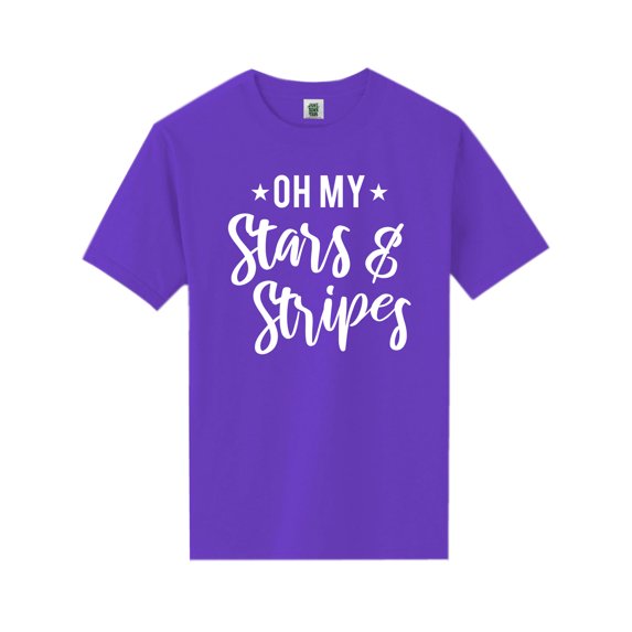 Oh My Stars & Stripes Short Sleeve Neon Tee