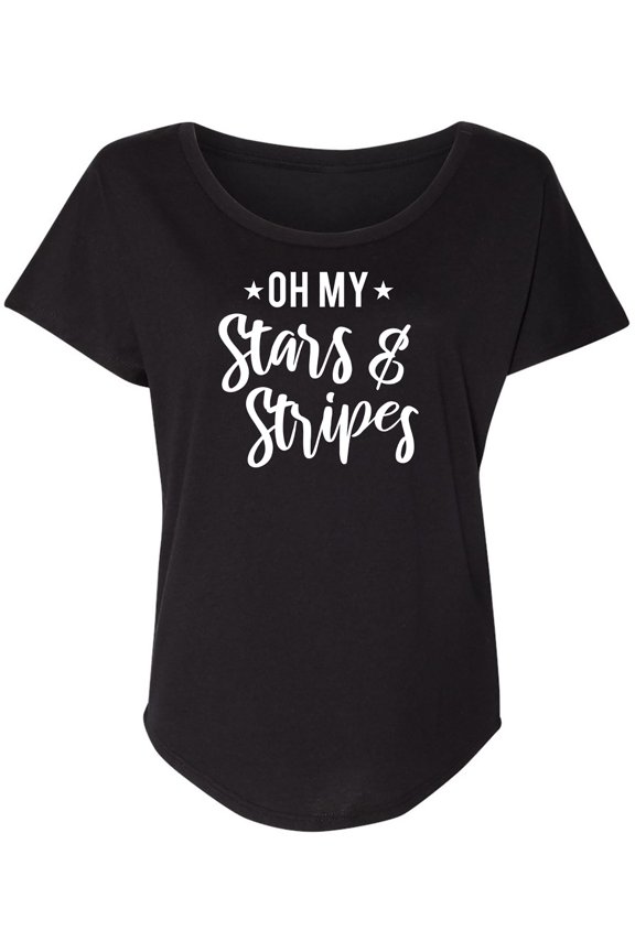 Oh My Stars & Stripes Womens Dolman Tee