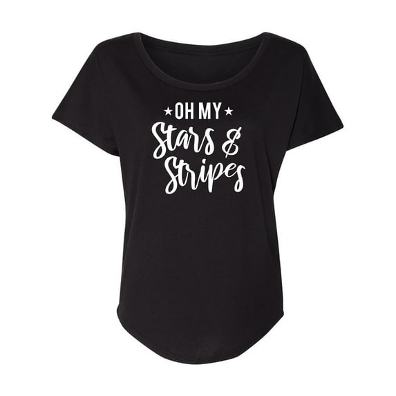 Oh My Stars & Stripes Womens Dolman Tee