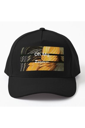 Oh My Zucchini Baseball Hat, Garden Vegetable Wordplay Graphic Design, Classic Cap