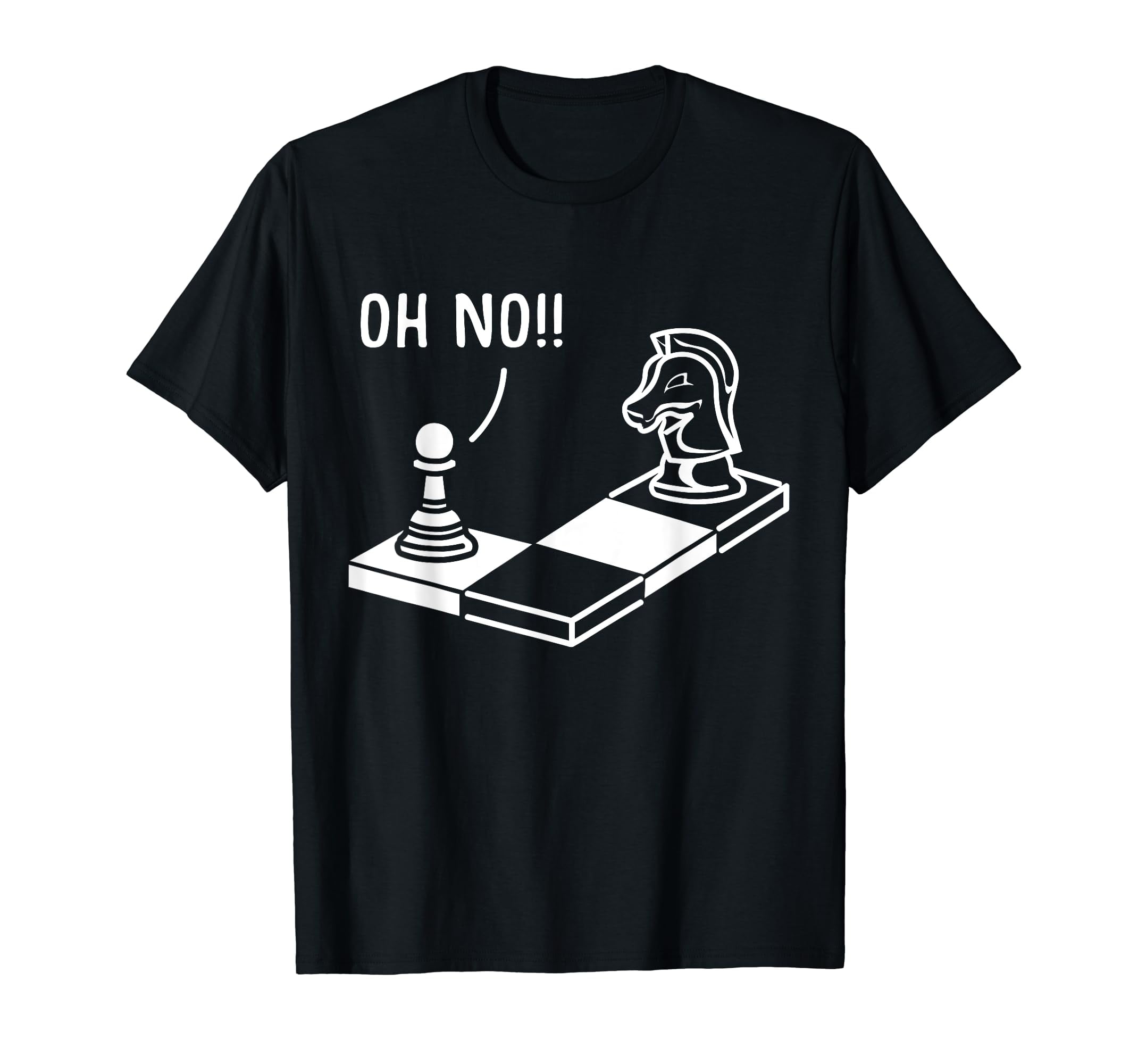 Oh No Knight To Pawn Funny Chess Player Gift Idea Board Game Vintage ...