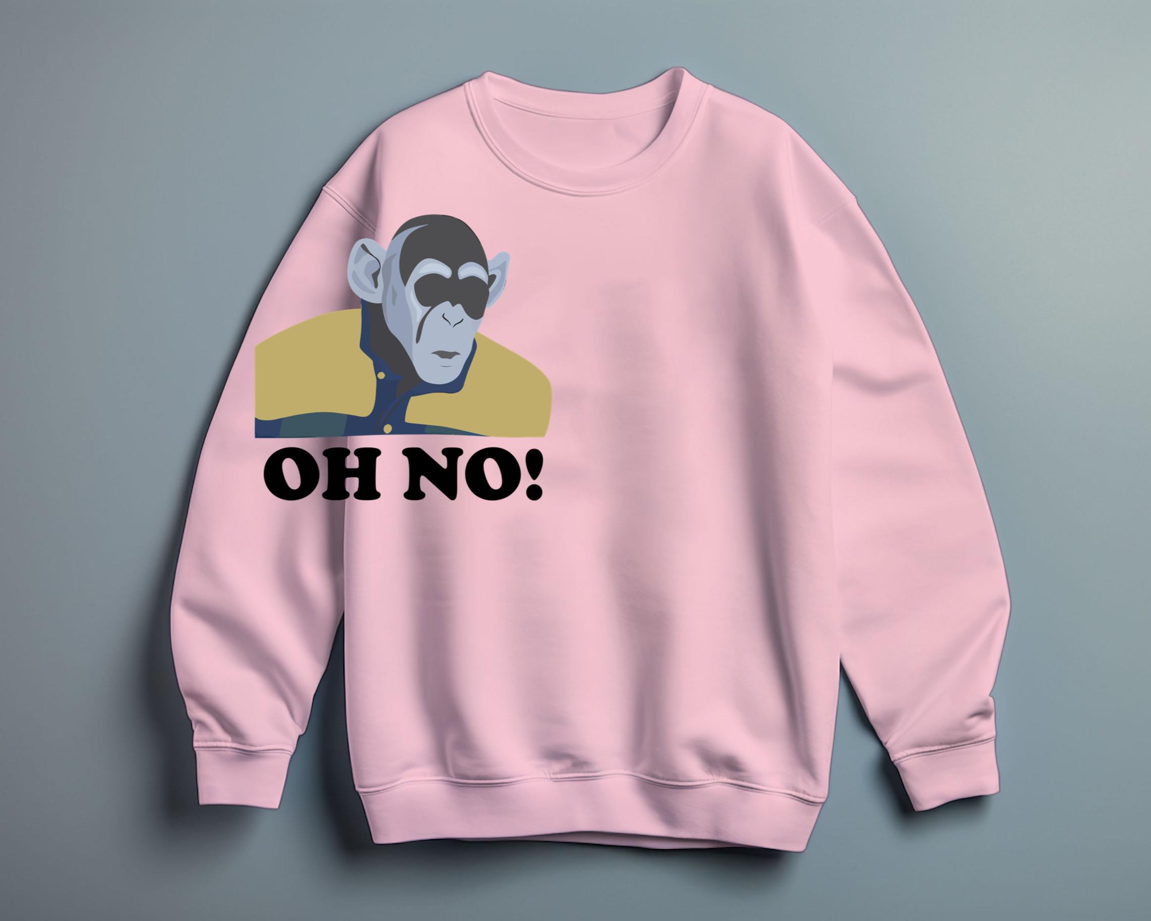 Oh No' Monkey Meme From 'Planet Of The Apes' Vintage Graphic Shirt