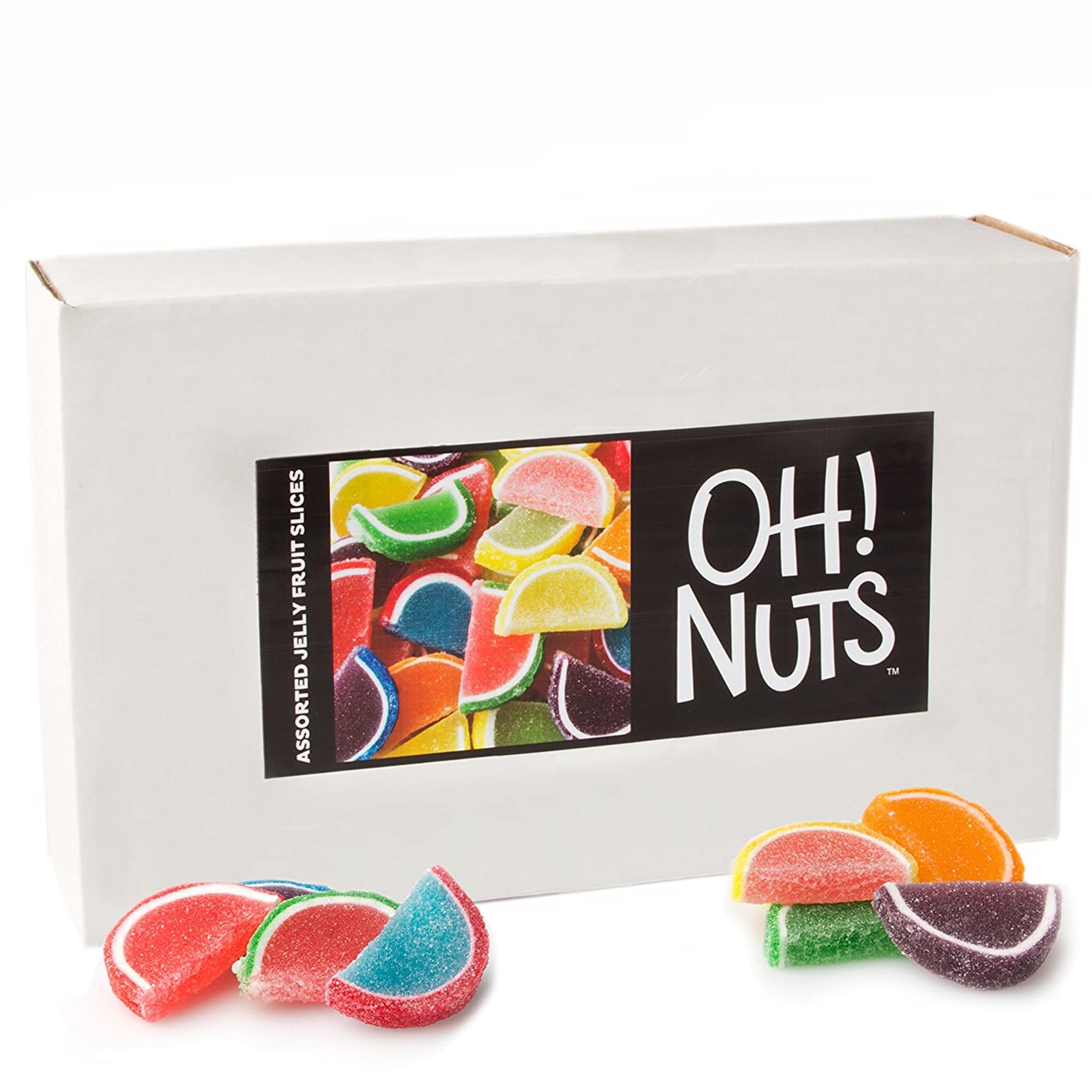 Oh! Nuts Bulk Chewy Bites: Assorted Large Jelly Fruit Slices, Vegan ...