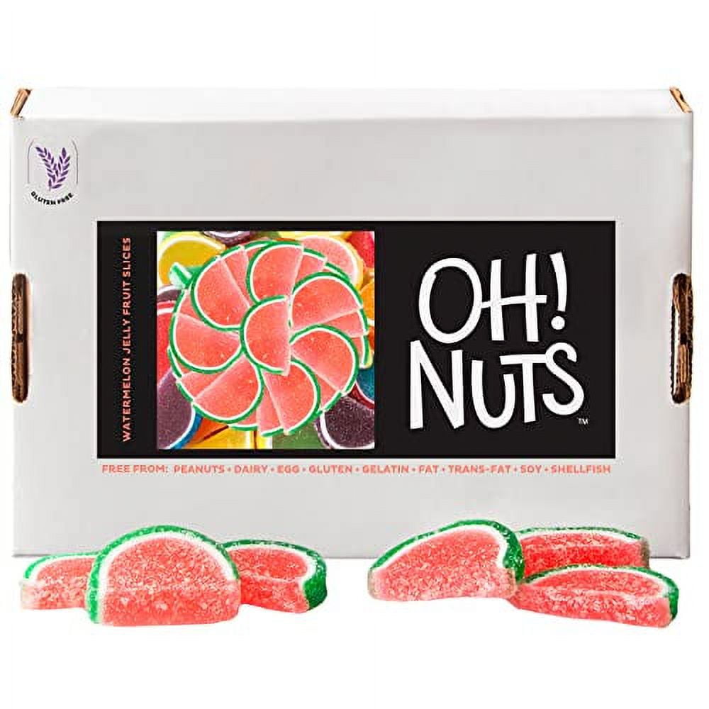 Oh! Nuts Watermelon Jelly Fruit Slices Sugar Candy - 5 LB Bulk Bag ...