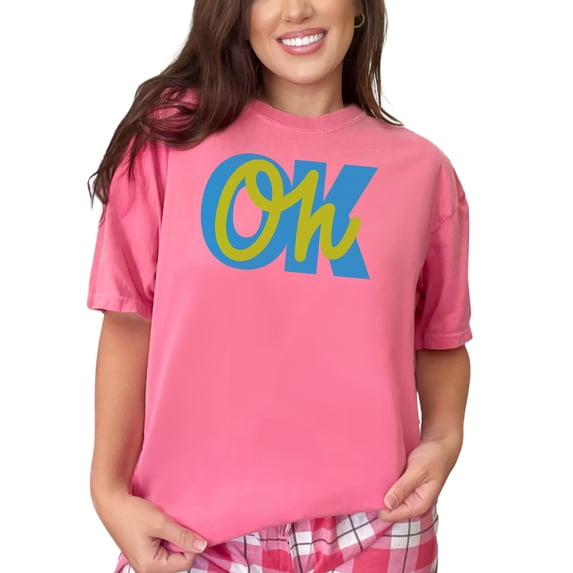 Oh OK, Saying Okay, Crunchberry Comfort Colors T-Shirt, Small