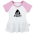 thumbnail image 1 of Oh Poop! Funny Dresses For Baby, Newborn Babies Skirts, Infant Princess Dress, 0-24M Kids Graphic Clothes (Pink Raglan Dresses, 6-12 Months), 1 of 4