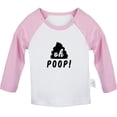 thumbnail image 1 of Oh Poop Funny T shirt For Baby, Newborn Babies T-shirts, Infant Tops, 0-24M Kids Graphic Tees Clothing (Long Pink Raglan T-shirt, 0-6 Months), 1 of 4