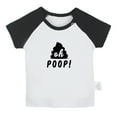 thumbnail image 1 of Oh Poop Funny T shirt For Baby, Newborn Babies T-shirts, Infant Tops, 0-24M Kids Graphic Tees Clothing (Short Black Raglan T-shirt, 12-18 Months), 1 of 4