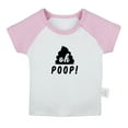 thumbnail image 1 of Oh Poop Funny T shirt For Baby, Newborn Babies T-shirts, Infant Tops, 0-24M Kids Graphic Tees Clothing (Short Pink Raglan T-shirt, 0-6 Months), 1 of 4