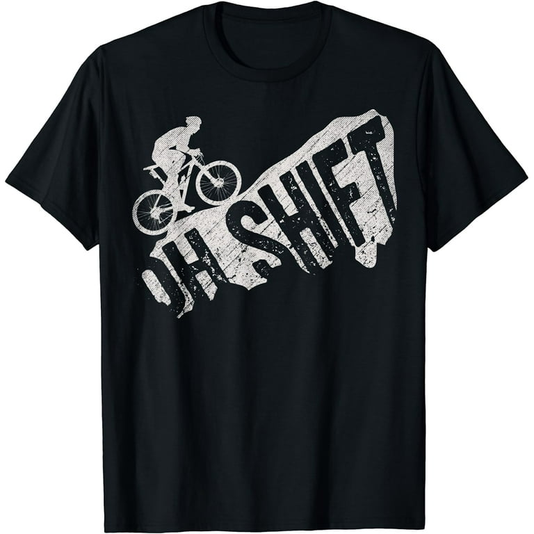 Oh Shift! Hilarious Bike Rider Bicycle Tshirt Distressed Oh Shift! Hilarious Bike Rider Bicycle Tshirt Distressed