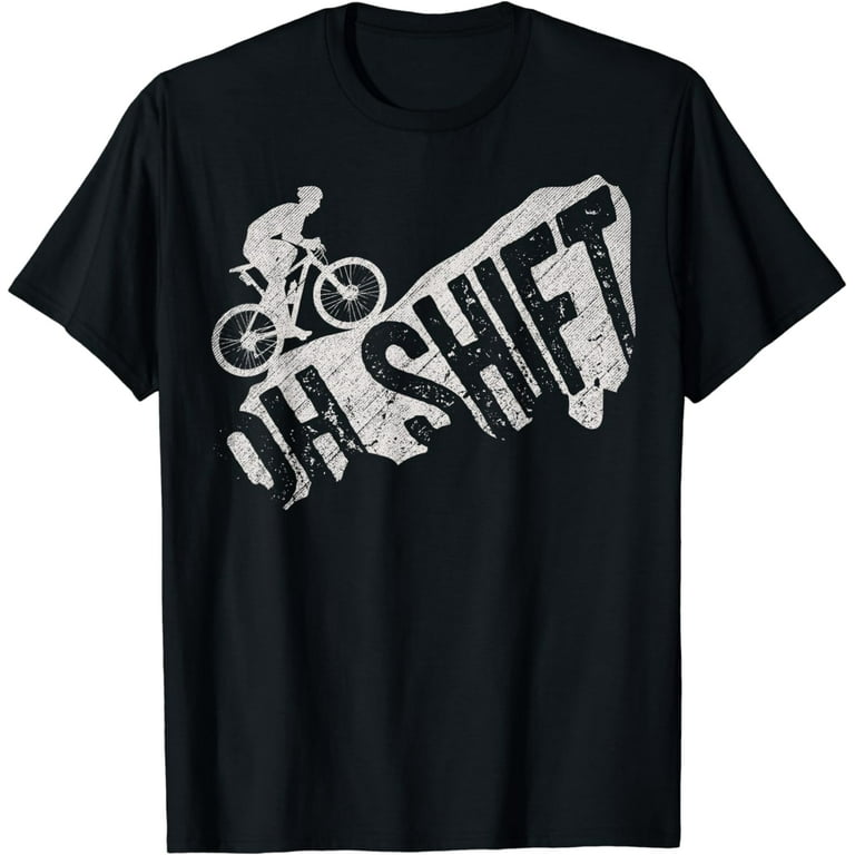 Oh Shift! Hilarious Bike Rider Bicycle Tshirt Distressed Oh Shift! Hilarious Bike Rider Bicycle Tshirt Distressed