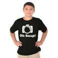 thumbnail image 1 of Oh Snap Camera Snapshot Cute Hobby Crewneck T Shirts Boy Girl Teen Brisco Brands L, 1 of 6