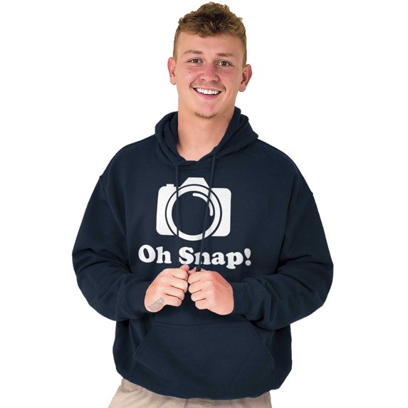 Oh Snap Camera Snapshot Cute Hobby Hoodie Sweatshirt Women Men Brisco Brands L
